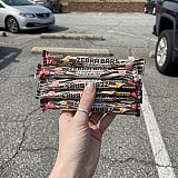 Zebra Bars Original Crunchy Peanut Butter Candy Bars 0.7 oz Sweet & Salty Nostalgic Candy Choose Pack Size View 3
