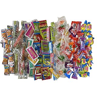 100 Piece Sweet & Sour Candy Variety With Dubble Bubble, Smarties, Pez, Zotz, Sour Punch and More - Specialty Snack by Pez