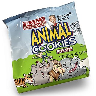 2x Bud's Best Bite Size Animal Cookies, 6 Oz Bags - Specialty Snack by Bud's Best