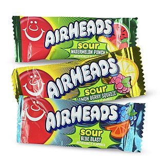 Airheads Mini Chewy Candy Bars – 1 lb | Sour Variety - Specialty Snack by Airheads