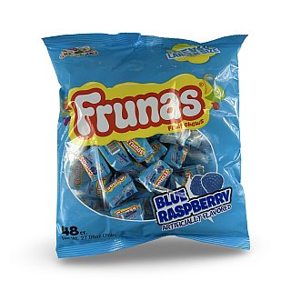 Albert's Frunas Traditional Chewy Fruity Candy – Full Size Bag | Blue Raspberry - Specialty Snack by Frunas