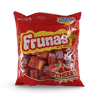 Albert's Frunas Traditional Chewy Fruity Candy – Full Size Bag | Cherry - Specialty Snack by Frunas
