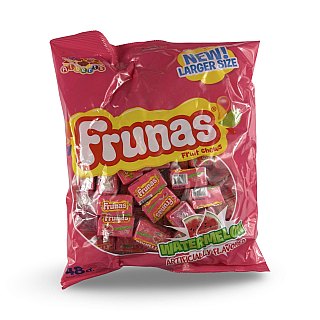 Albert's Frunas Traditional Chewy Fruity Candy – Full Size Bag | Watermelon - Specialty Snack by Frunas