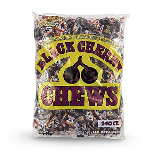 Albert's Fruit Chews – Classic Chewy Candy 240 Ct Bag | Individually Wrapped, Black Cherry - Specialty Snack by Albert's