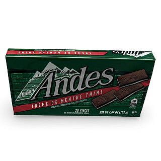 Andes Smooth Mint Chocolates – 28 Piece Boxes, 4 Packs | Creme De Menthe - Specialty Snack by Andes Candies