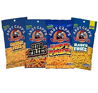 Andy Capp's Snack Fries 4 Flavor Variety Pack | 12 count, 3 oz. bags - Specialty Snack by ANDY
