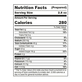 Apple Cinnamon BeneFit Bars by Readi-Bake, 2.5 Oz, 12 Bars - Specialty Snack by Readi-Bake