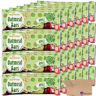 Appleways Apple Oatmeal Bar Value Pack | 1.2 Ounce | Pack of 24 - Specialty Snack by Appleways