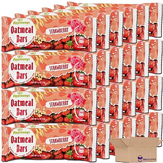 Appleways Strawberry Oatmeal Bar School Snacks | 1.2 Ounce | Pack of 24 - Specialty Snack by Appleways