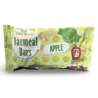 Appleways Whole Grain Apple Oatmeal Bar | 2.4 Oz | Pack of 12 - Specialty Snack by Appleways