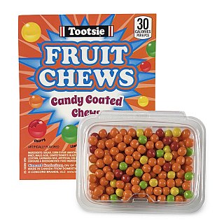 Assorted Tootsie Candy Coated Fruit Chews, Regular Size, 1 Lb Tubs - Specialty Snack by Tootsie Roll