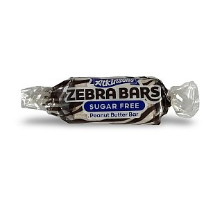 Atkinson Zebra Peanut Butter Bars Sugar Free 1lb - Specialty Snack by Atkinson's