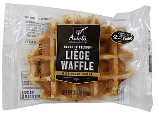 Avieta Belgian Pearl Sugar Waffles, Individually Packed 3.17 Ounce, 12 Pack - Specialty Snack by Avieta