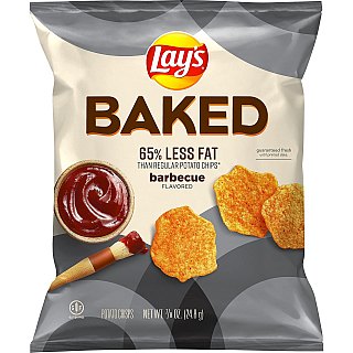 Baked Lay's Barbecue Potato Chips, .875 Oz, 6 Bags - Specialty Snack by Frito-Lay