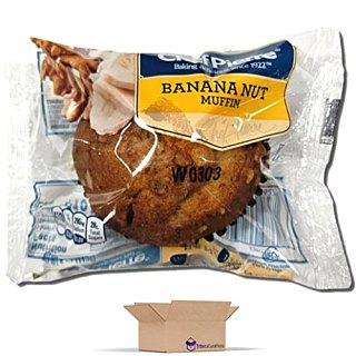 Chef Pierre Banana Nut Muffins Individually Wrapped, 4 oz | Pack of 12 - Specialty Snack by Tribeca Curations