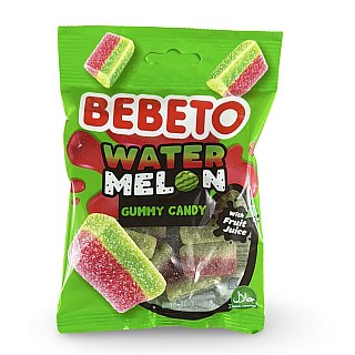 Bebeto Gummy  Watermelon Slices Candy, Halal Certified, 2.8 Oz (Case of 12) - Specialty Snack by Bebeto