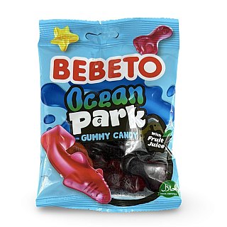 Bebeto Ocean Shapes Gummy Candy, Halal Certified, 2.8 Oz (Case of 12) - Specialty Snack by Bebeto