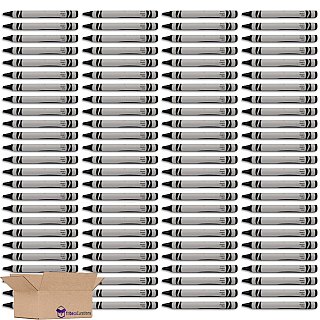Black Crayon Bulk Value Pack 100 Count - Specialty Snack by Tribeca Curations