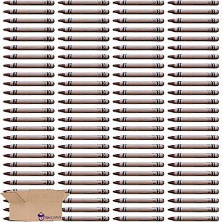 Brown Crayon Bulk Value Pack |  d 100 Count - Specialty Snack by Tribeca Curations