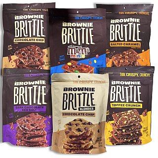 Brownie Brittle Variety Pack | 6 Unique Flavors | 5 Ounce Bag | Pack of 6 - Specialty Snack by Sheila G's