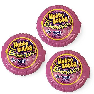 Bubble Tape Nostalgic Bubble Gum Candy, 3 Rolls - Specialty Snack by Tribeca Curations