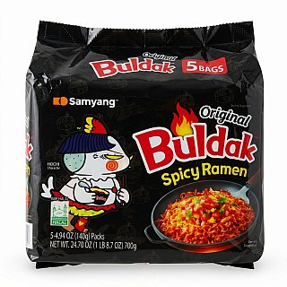 Buldak Spicy Chicken Ramen Korean Instant Noodles, 5 Pack | Original - Specialty Snack by Buldak