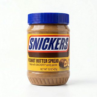 Candy & Cookie Peanut Butter Spread 15 oz Jar, Snickers - Specialty Snack by M&Ms