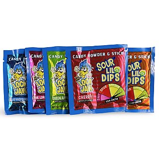 Candy Powder & Stick Dips – 20 Pack | Variety Includes Fun Dip, Lock Jaw, ICEE and Slush Puppie - Specialty Snack by Fun Dip
