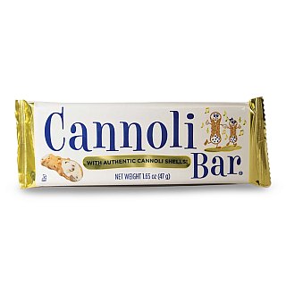 Cannoli Candy Bar Full Size, 4 Bars - Specialty Snack by Tribeca Curations