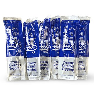 Caramel Icing Topping Packets, 1.5 oz, Great for Snack Cakes and Big Backs, 6 Packets - Specialty Snack by Tribeca Curations