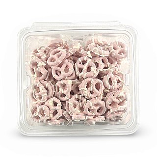 Carlotta's Bakery Yogurt Covered Pretzel Bites - Strawberry & Creme - 1 lb - Specialty Snack by Carlotta's Bakery