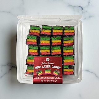 Carlotta's Authentic Italian Rainbow Cookies | 13 Ounces - Specialty Snack by Carlotta's Bakery