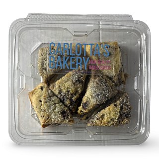 Carlotta's Bakery Authentic Homemade Scones, 10 Oz Pack (Blueberry) - Specialty Snack by Carlotta's Bakery