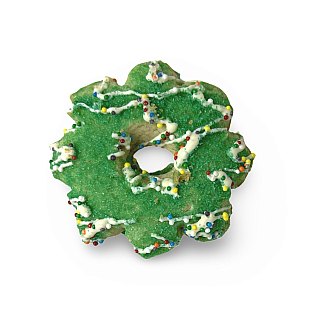Carlotta's Christmas Themed Italian Cookies, 1 Lb Tub, (Christmas Wreath) - Specialty Snack by Carlotta's Bakery