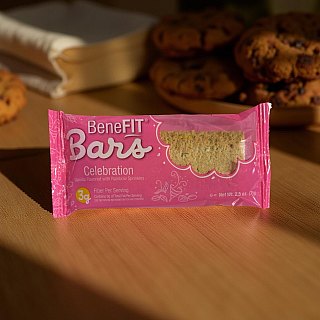 Celebration Birthday Cake BeneFit Bars School Snacks, 2.5 Oz, Pack of 12 - Specialty Snack by Benefit Bars
