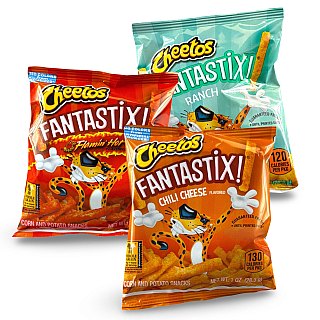 Cheetos Fantastix Crunchy School Snacks Bulk Pack, 24 Count | Flamin' Hot, Ranch and Chili Cheese - Specialty Snack by Cheetos