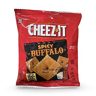 Cheez-It Crackers – School Smart Snacks, Whole Grain, 0.75 oz Packs, 25 Count | Spicy Buffalo - Specialty Snack by Cheez-It