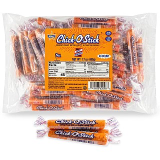 Chick O Stick Peanut Butter Coconut Candy 48 count 0.36oz Bag - Specialty Snack by Chick-O-Stick