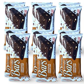 Chocolate Cookies N Cream Chip BeneFit Bars, Pack of 12 - Specialty Snack by Readi-Bake
