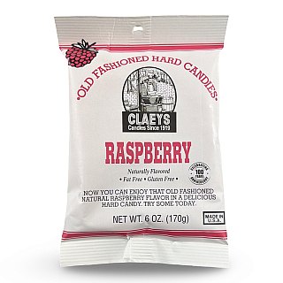 Claeys Old Fashioned Nostalgic Hard Candy – 6 oz Bags, 4 Pack | Raspberry - Specialty Snack by Claeys