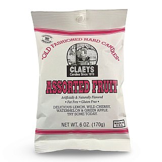 Claeys Old Fashioned Nostalgic Hard Candy – 6 oz Bags, 4 Pack | Assorted Fruit - Specialty Snack by Claeys