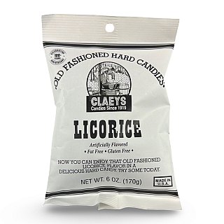 Claeys Old Fashioned Nostalgic Hard Candy – 6 oz Bags, 4 Pack | Licorice - Specialty Snack by Claeys