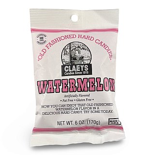Claeys Old Fashioned Nostalgic Hard Candy – 6 oz Bags, 4 Pack | Watermelon - Specialty Snack by Claeys