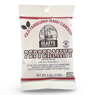 Claeys Old Fashioned Nostalgic Hard Candy – 6 oz Bags, 4 Pack | Peppermint - Specialty Snack by Claeys