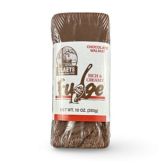 Claeys Rich & Creamy Fudge – Huge 10 oz Brick | Chocolate Walnut - Specialty Snack by Claeys