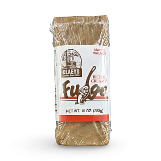 Claeys Rich & Creamy Fudge – Huge 10 oz Brick | Maple Walnut - Specialty Snack by Claeys