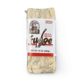 Claeys Rich & Creamy Fudge – Huge 10 oz Brick | Vanilla Walnut - Specialty Snack by Claeys