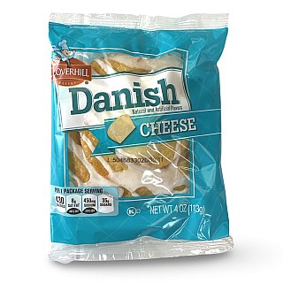 Cloverhill Round Cheese Danish Value Pack, Individually Packaged, Pack of 12 - Specialty Snack by Cloverhill Bakery