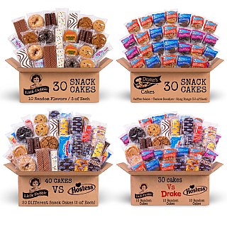 Comfort Care Boxes | Assorted Snack Cakes from Little Debbie, Hostess, Drake's & More | Nostalgic Treat Variety Boxes - Specialty Snack by Little Debbie
