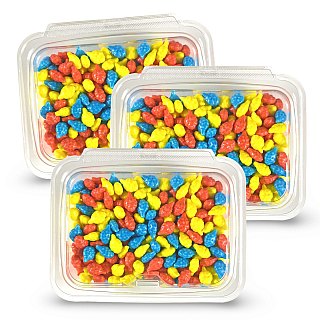 Cotton Candy Bite Size Candies Nuggets: Blue Raspberry, Cherry, & Lemon | 3 Pound - Specialty Snack by Tribeca Curations